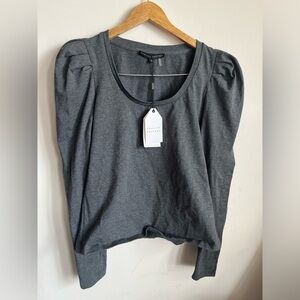 NWT English Factory Gray Scoop neck Top